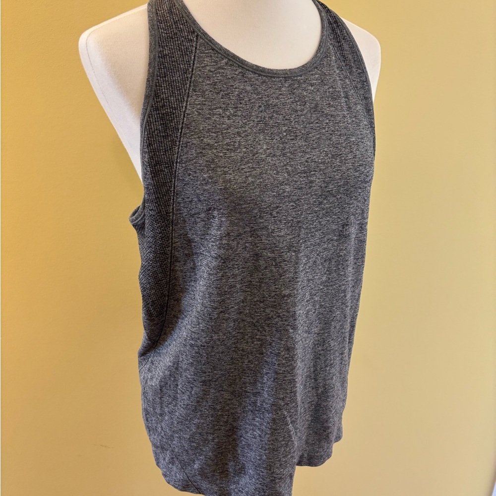 Gray Racerback Women's Tank Top